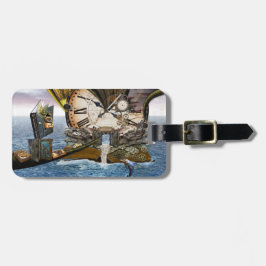 Elegant Vintage Steampunk dragon art Suede Wristle Bagagebricka