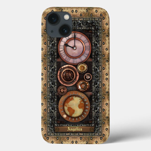 Elegant Vintage Steampunk-tidsstycke (Baksida)