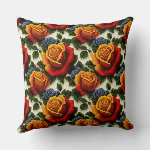 Elegant Vintage Stilig Romantisk Blommig Chic Kudde