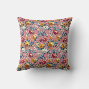 Elegant Vintage Stilig Romantisk Blommig Chic Kudde