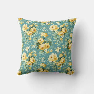 Elegant Vintage Stilig Romantisk Blommig Chic Kudde