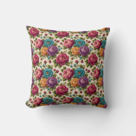 Elegant Vintage Stilig Romantisk Blommig Chic Kudde