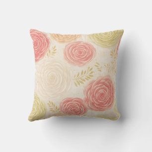 Elegant Vintage Stilig Romantisk Blommig Chic Kudde