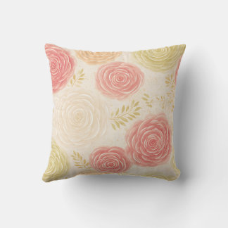 Elegant Vintage Stilig Romantisk Blommig Chic Kudde