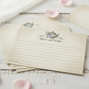 Elegant Vintage Tea Party Rådkort