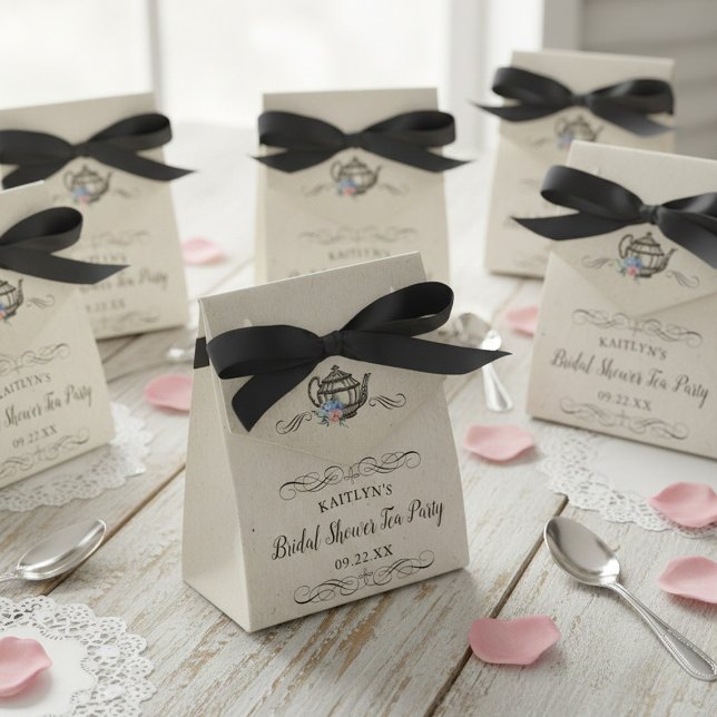 Elegant Vintage Tekopp | Bröllopsfest Presentaskar (Skapare uppladdad)