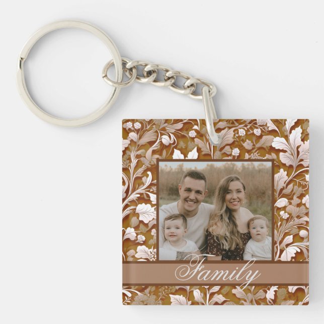 Elegant vintage teracotta boho blommigt (Framsidan)