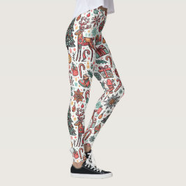 Elegant Vintage  Träd Gift Leggings