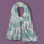 Elegant vintage turkos toile de jouy sjal<br><div class="desc">Vintage retro turquise toile de jouy Scarf. Förbättra din vardag med den tidlösa elegansen av toile de jouy-vintagens design, inspirerad av mönstren av shock rosa i fransk. Dessa sofistikerade Toile-avtryck är för närvarande en ständig vrede, vackra utformningar som ger naturskönhet och charm. Denna modeskapelse förenar både traditionell och contemporary stil....</div>
