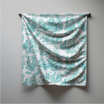 Elegant vintage turkos toile de jouy square sjal<br><div class="desc">Vintage retro turquise toile de jouy Scarf. Förbättra din vardag med den tidlösa elegansen av toile de jouy-vintagens design, inspirerad av det exquisite mönster på franskens landskapsscener. Dessa sofistikerade Toile-avtryck är för närvarande en ständig vrede, vackra utformningar som ger naturskönhet och charm. Denna modeskapelse förenar både traditionell och contemporary stil....</div>