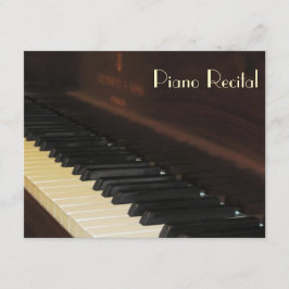 Elegant Vintage Unisex Piano Skäl Inbjudan att läm