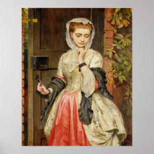 Elegant Vintage Victorian Girl Poster