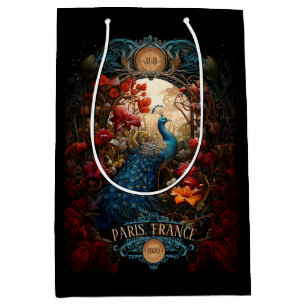 Elegant Vintage Victorian Peacock Romantic