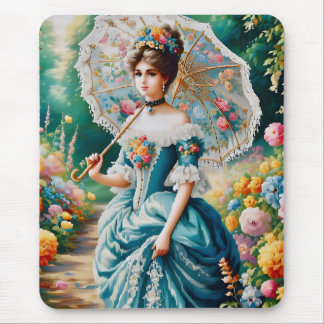 ~ Elegant Vintage Young Woman ~ Mousepad Musmatta