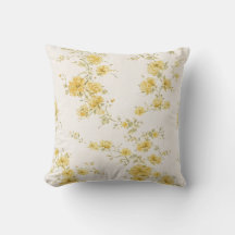 Elegant vintagegula rosor blommönster