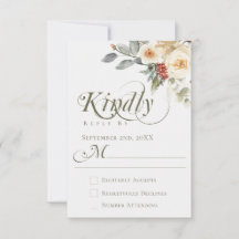 Elegant Vinter Blommig Kalligrafi Skript Bröllop