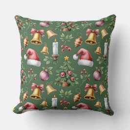 Elegant Vinter Botanisk julklapp Kudde