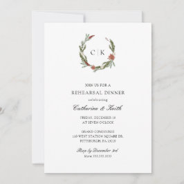 Elegant Vinter-bröllopsmiddag Inbjudningar