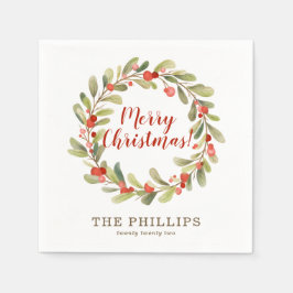 Elegant Vinter Helgdag jul Party Pappersservett