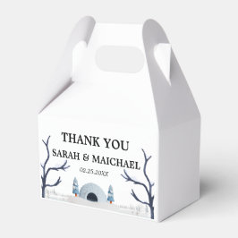 Elegant Vinter Värld Snöflingor Presentaskar