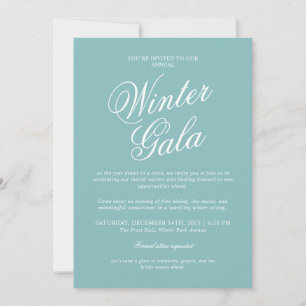 Elegant Vintergala Inbjudan Formell Högtid