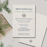 Elegant vintergalainbjudan inbjudningar<br><div class="desc">Upplev säsongens magi med denna inbjudan till Elegant vintergala. Med en fängslande metallisk silver snöflinga-design sätter denna inbjudan tonen för en glädjefull högtidlig firande. Den anpassade bilden, i kombination med den varma tagline 'Omfamna magin under högtiderna', inbjuder dig att gå med oss för en festlig kväll med glädje. Med anpassningsbara...</div>