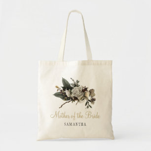 Elegant Vinterhavet blommigt bröllop budens mamma Tygkasse