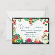 elegant vinterjulkort, enkelt rustiskt kort