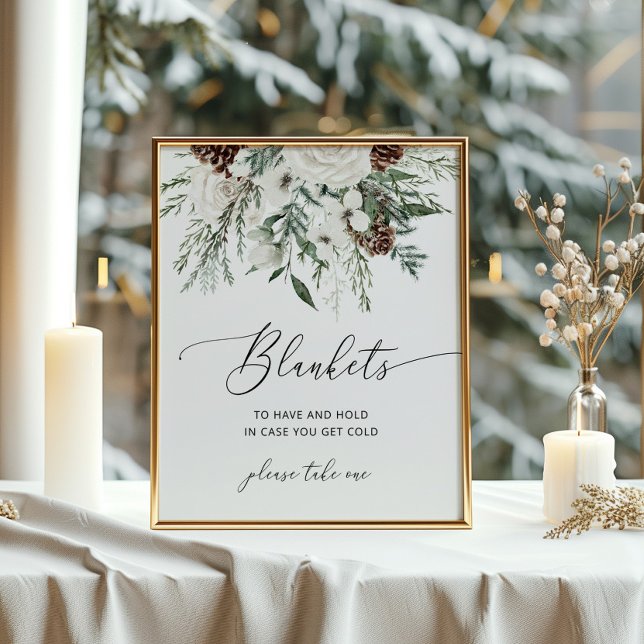 Elegant Vintern Blankets att ha och hålla Poster (Skapare uppladdad)