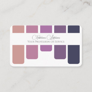 Elegant violet färg palettkalligrafi QR-kod Visitkort