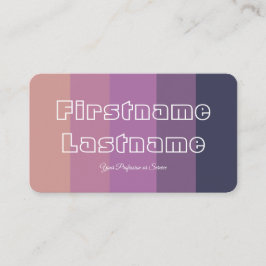 Elegant violet färg palettkalligrafi QR-kod Visitkort