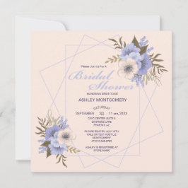 Elegant Violet Fem Petal Ro Möhippa Inbjudningar