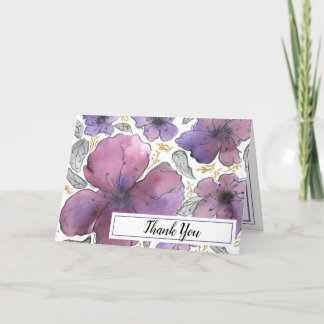 Elegant Violet Glitter Blommigt Birthday Tack