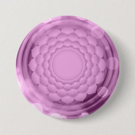Elegant Violet Krona Chakra Zen Yoga Andlig Knapp