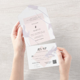 Elegant Violet Lavender & Peach Färg Bröllop