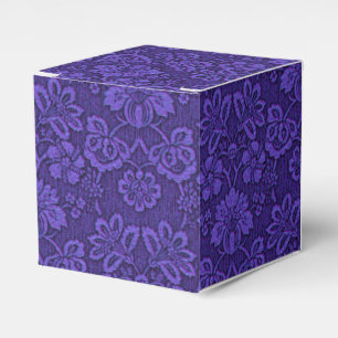 Elegant Violet Vintage Damask Presentaskar