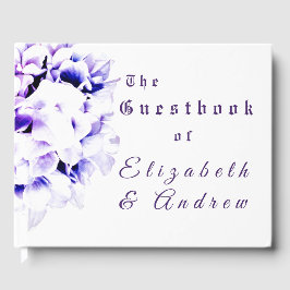 Elegant Violets Bröllop Gästböcker