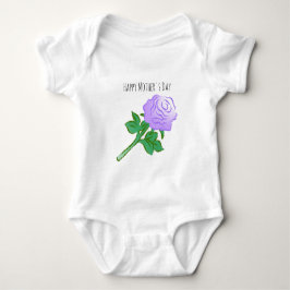 Elegant Violett Ros T Shirt