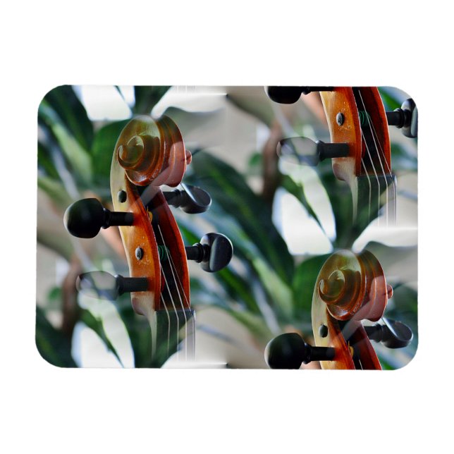 Elegant Violin Rulla Magnet (Horisontell)