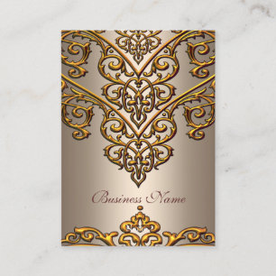 Elegant visitkort guld på kaffeoverlay
