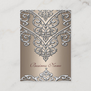 Elegant visitkort metallutseende kaffeöverlägg