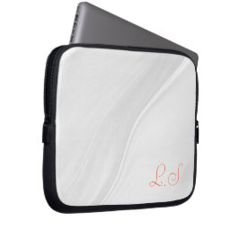 Elegant vit apelsin tablethölje 10 tum laptop fodral