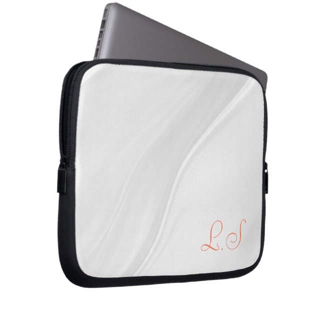 Elegant vit apelsin tablethölje 10 tum laptop fodral (Framsidan Höger)