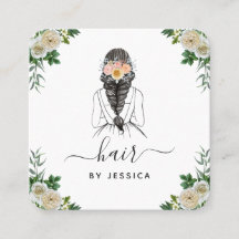 Elegant Vit Blommigt Bride Hairstyle Braid QR-kod