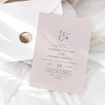Elegant Vit Blommigt Koordinat |  BRÖLLOP Inbjudningar<br><div class="desc">Den här elegantens vita blommigt koordinerar den bröllopsinbjudan är perfekt för ett enkelt bröllop. Den minimalistiska rosan har en romantisk finare-typografi med modern glam stil. Anpassade i alla färg. Behålla designen minimal och klassad som den är, eller anpassa den genom att lägga till egna bilder och teckningar. Anpassa kortet med...</div>