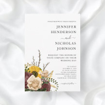 Elegant vit blomsterbröllop