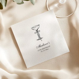 Elegant vit champagnefest pappersservett