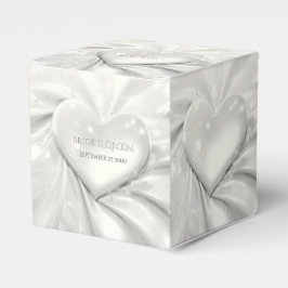 Elegant Vit Cream Heart-favoritruta Presentaskar