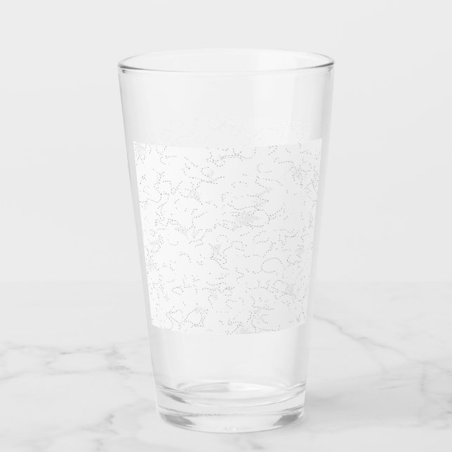 Elegant vit examensannonsering glaskopp (Framsida)