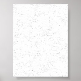 Elegant vit examensannonsering poster